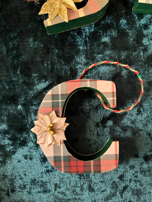 Letter C Ornament